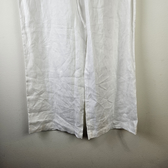 Reformation Olina Linen Pants White Linen Pants Size XL NWOT - Picture 5 of 9